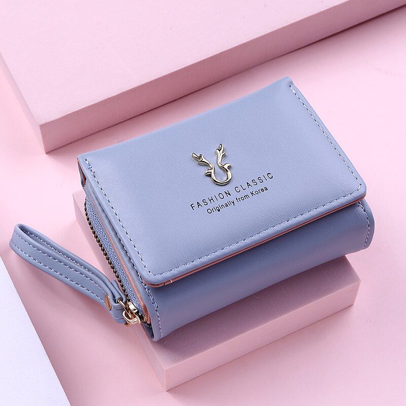 New Women's Wallet Short Women Coin Purse Wallets For Woman Card Holder Small Ladies Wallet Female Hasp Mini Clutch