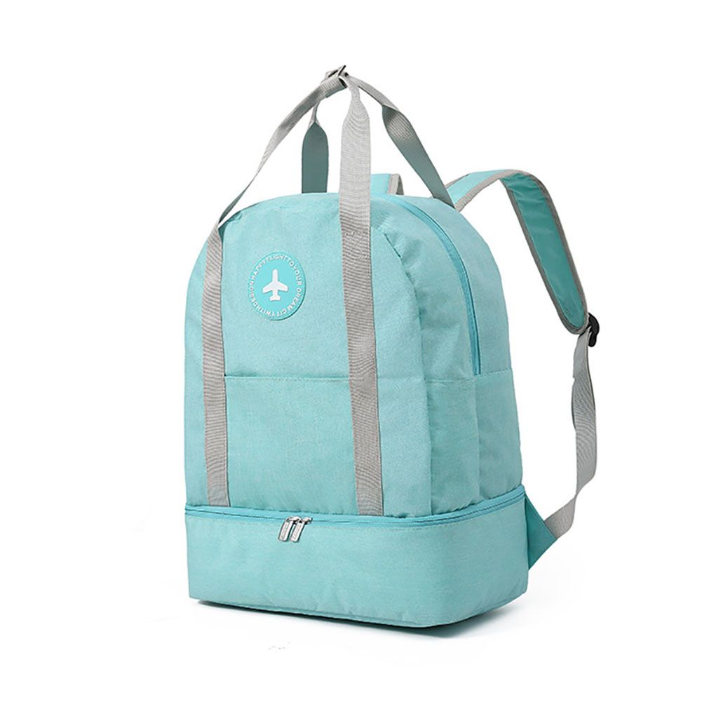 Unisex Zipper Closure Large Capacity Clothes Storage Casual Shoes Compartment Fitness Travel Backpack