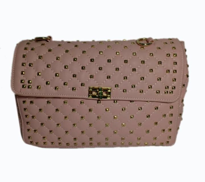 New Chain Shoulder Bag Rhmbic Rivet Envelope Bag Lock Large Capacity Big Handbag