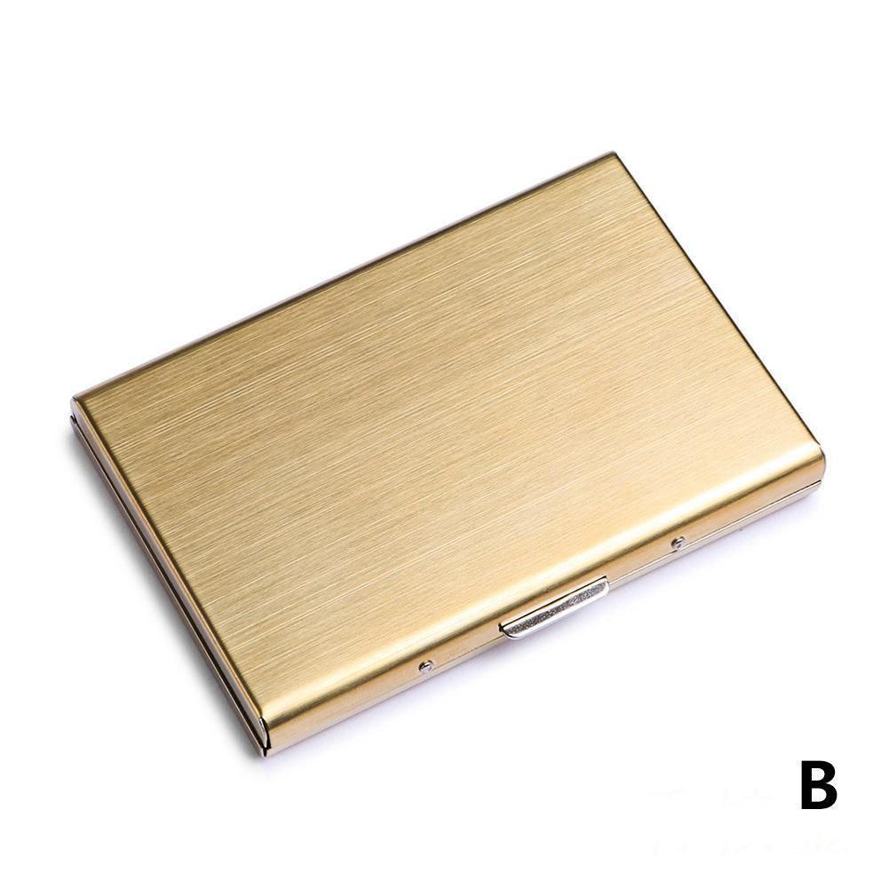 Stainless Steel Bank Credit Card Holder For Men Anti Case Travel Cardholder Protect ID Men Wallet Metal Z1V0