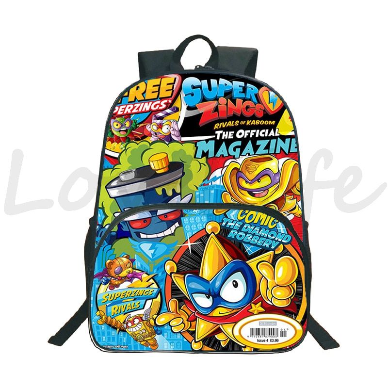 Backpack Game Super Zings Teenager Boys Girls School Bags Cartoon 3D Print Schoolbag Superzings Mochilas Students Travel Bags