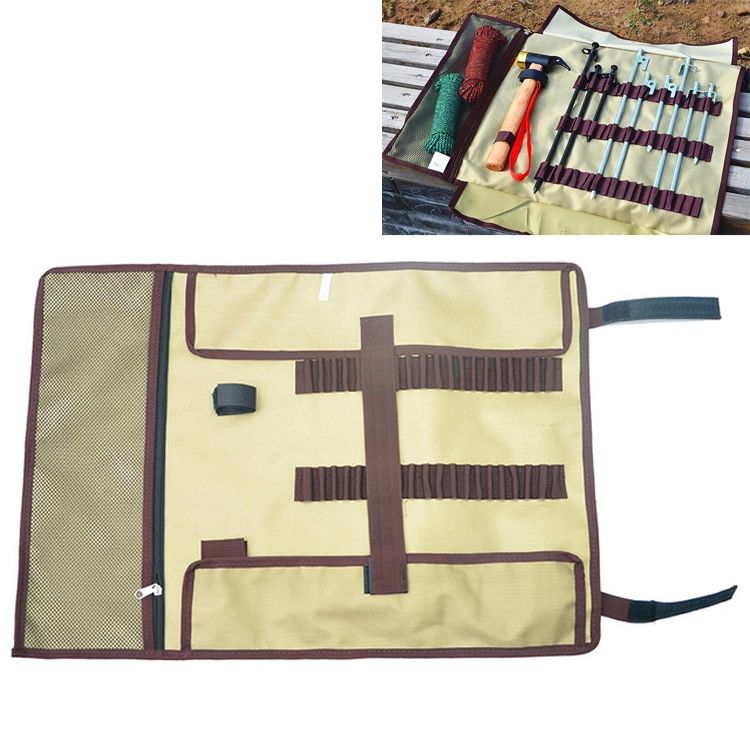 Large Outdoor Camping Ground Nail Storage Bag Tent Hammer Toolkit Bag