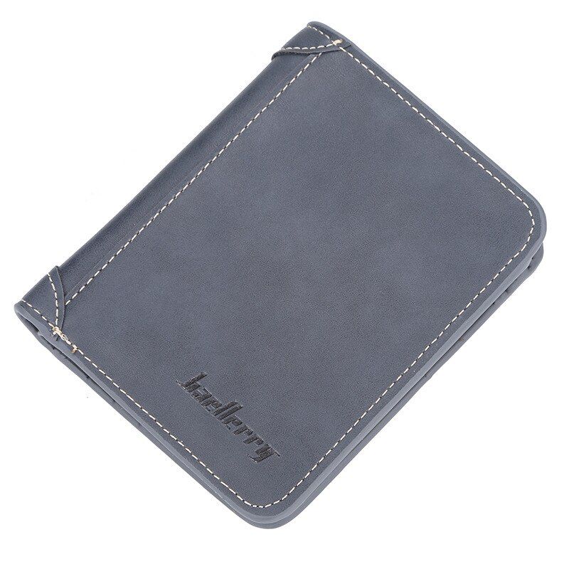 Baellerry Business Men Leather Brand Luxury Wallet Short Slim Male Purses Money Credit Card Dollar Folding multi-function Wallet
