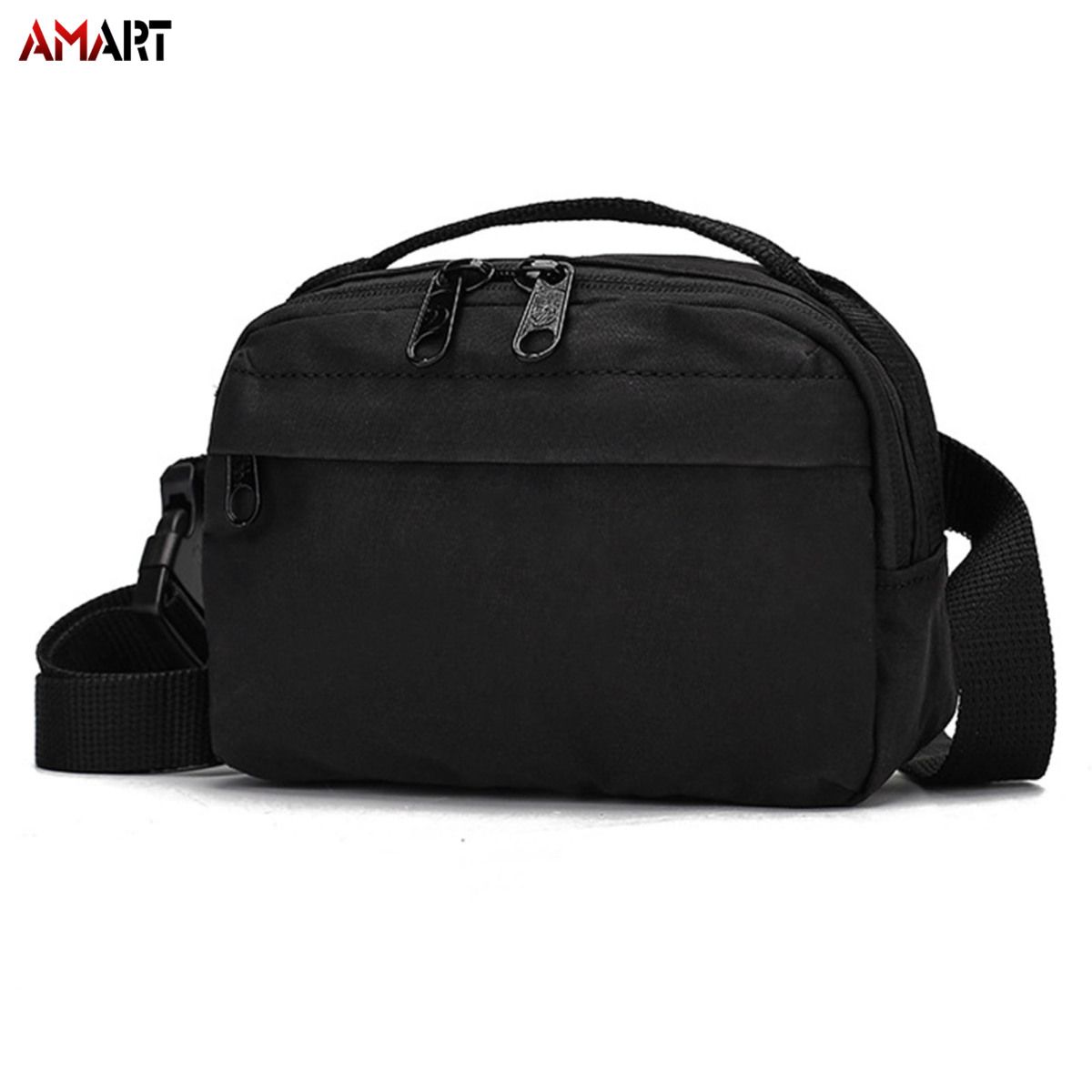 Splash Proof Sling Bag for Sports Horizontal Cross Body Shoulder Bag Fanny Pack