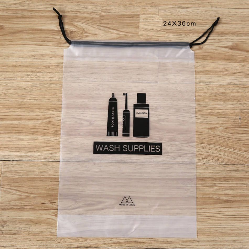 Transparent Travel Cosmetic Bag Women Drawstring Makeup Case Bath Organizer Toiletry Wash Beauty Kit Storage Pouch Make Up Box