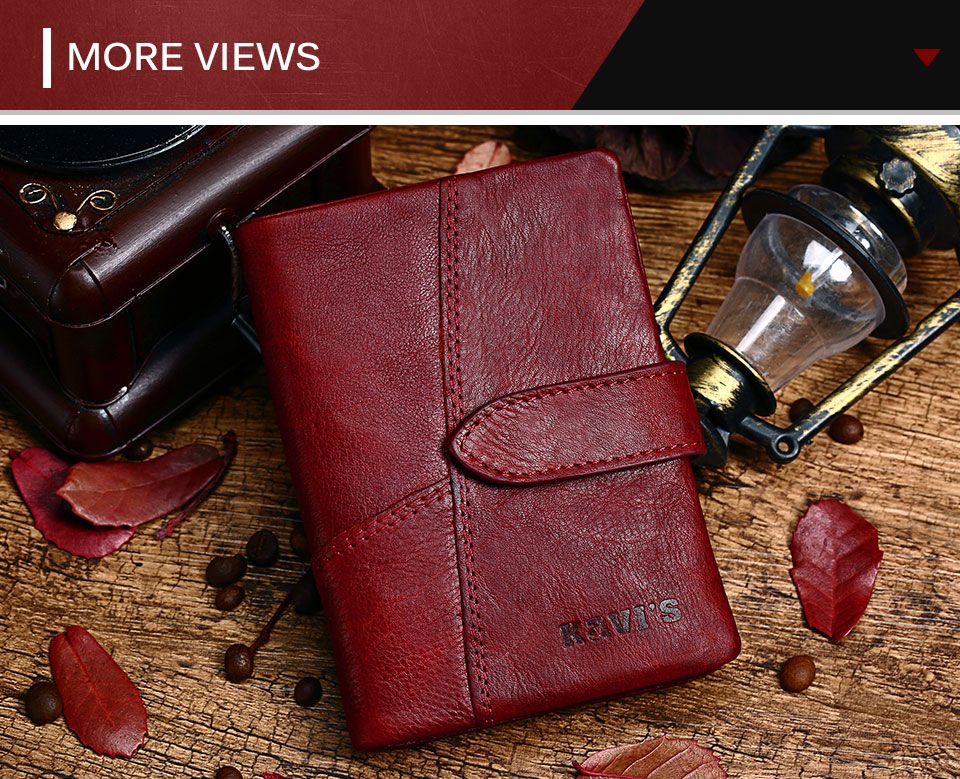 KAVIS Leather man's Wallet And Purses Coin Purse male Small Portomonee Rfid Walet mans Perse For boys Money Bag