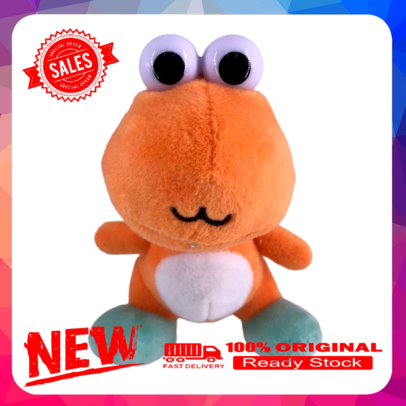 Plush Dinosaur Shape Stuffed Doll Pendant Keychain Key Holder Ring Decoration