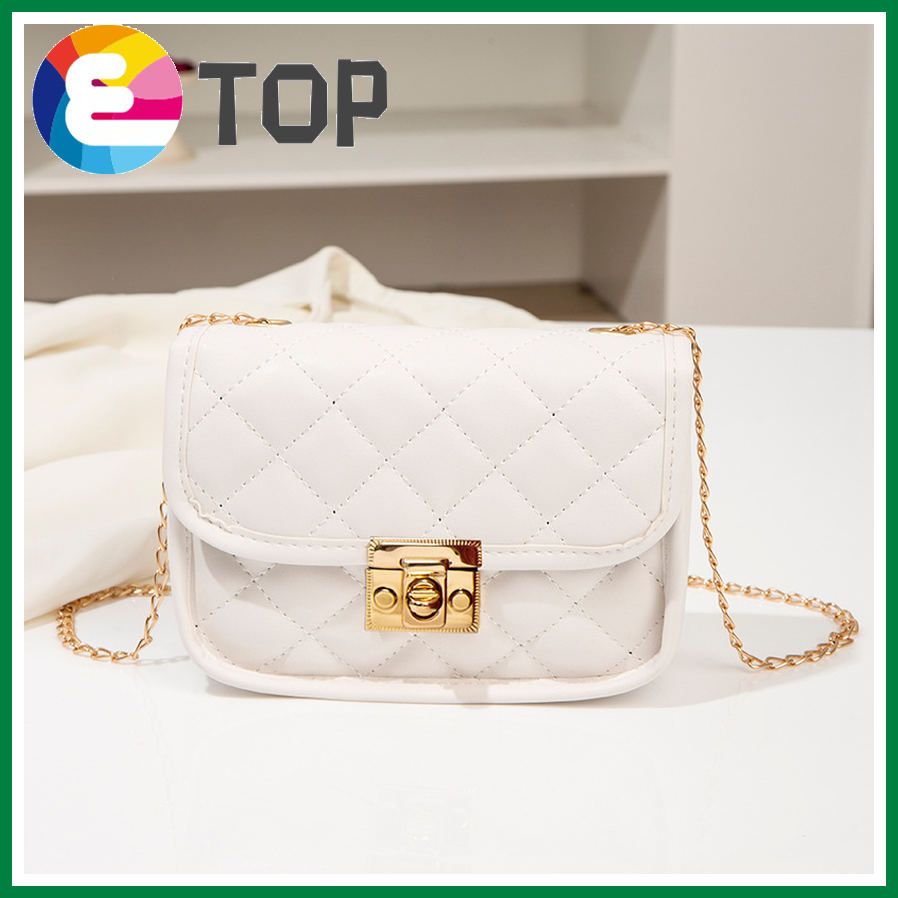 Women's bag embroidery thread cover type lock small square bag winter Korean version one-shoulder diagonal purse