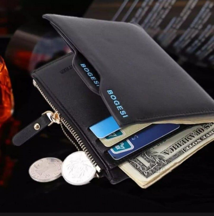 Bogesi Black Artificial leather wallet for men