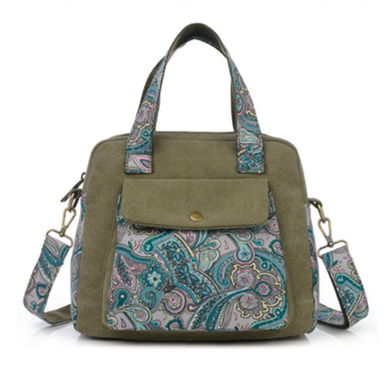 Fashion Vintage Chinese National Style Romantic Small Bag flower Ethnic Shoulder Bag message Boho Shoulder Bags  drop ship