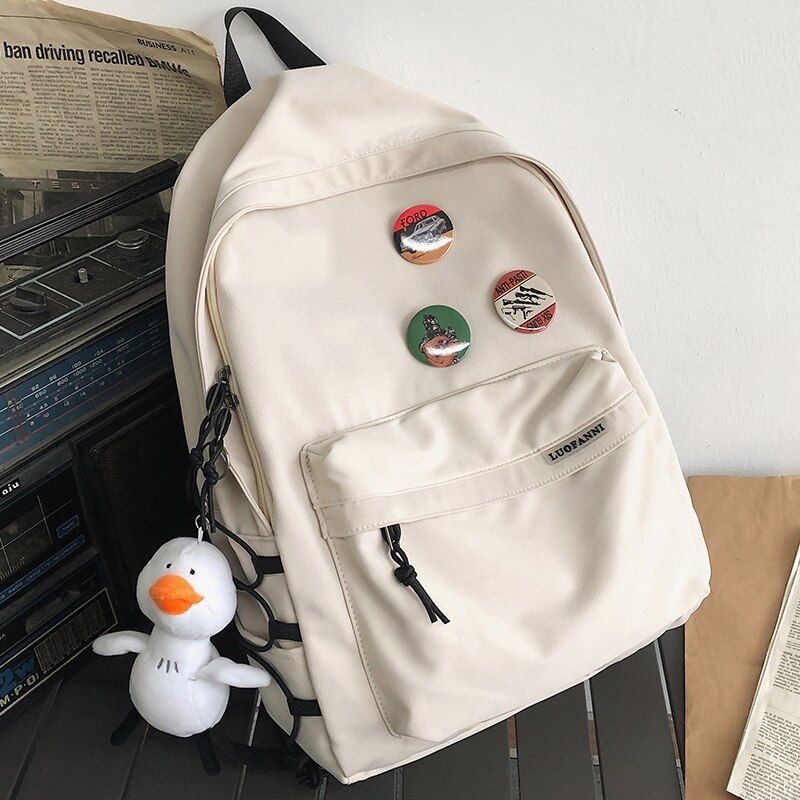 Couple Large Capacity Backpack Women Men Black Waterproof School Backpacks for Teens Harajuku Female Travel Bags Ladies Ruckpack
