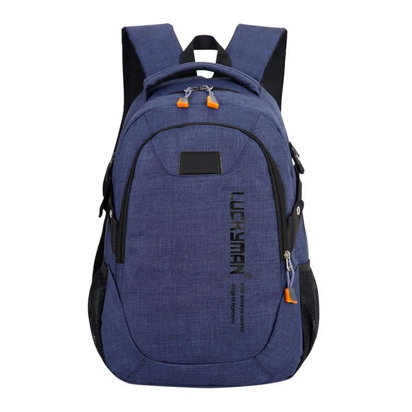 Ocardian backpack Shoulders mochila Solid Bag women backpack tigernu canvas Travel Unisex laptop bags Designer student Jan9