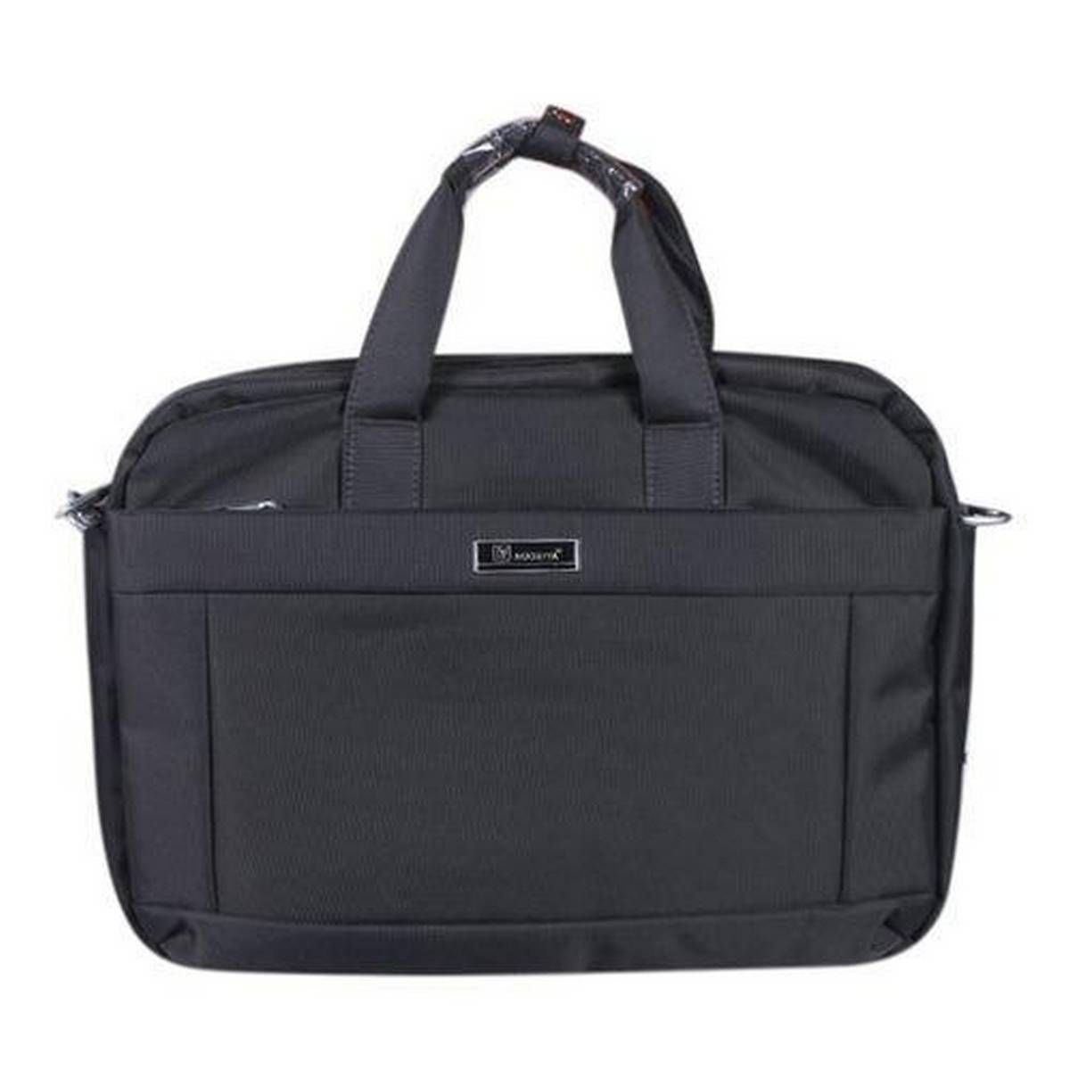 Black Polyester Office Bag For Men