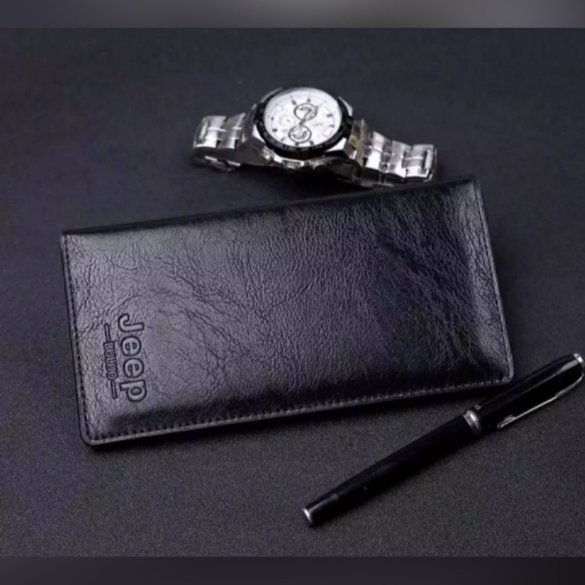 High quality Huge Capacity Thin Men Long Wallet
