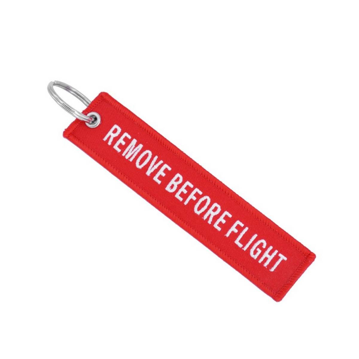 Remove Before Flight Key Chain Embroidery Key Ring Key Finder For Car Door Key