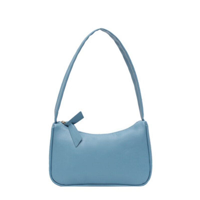 Vintage Soft Leather Handbags for Women 2020 Retro Ladies Small Baguette Armpit Bag Casual Female Mini Tote Purse Shoulder Bags