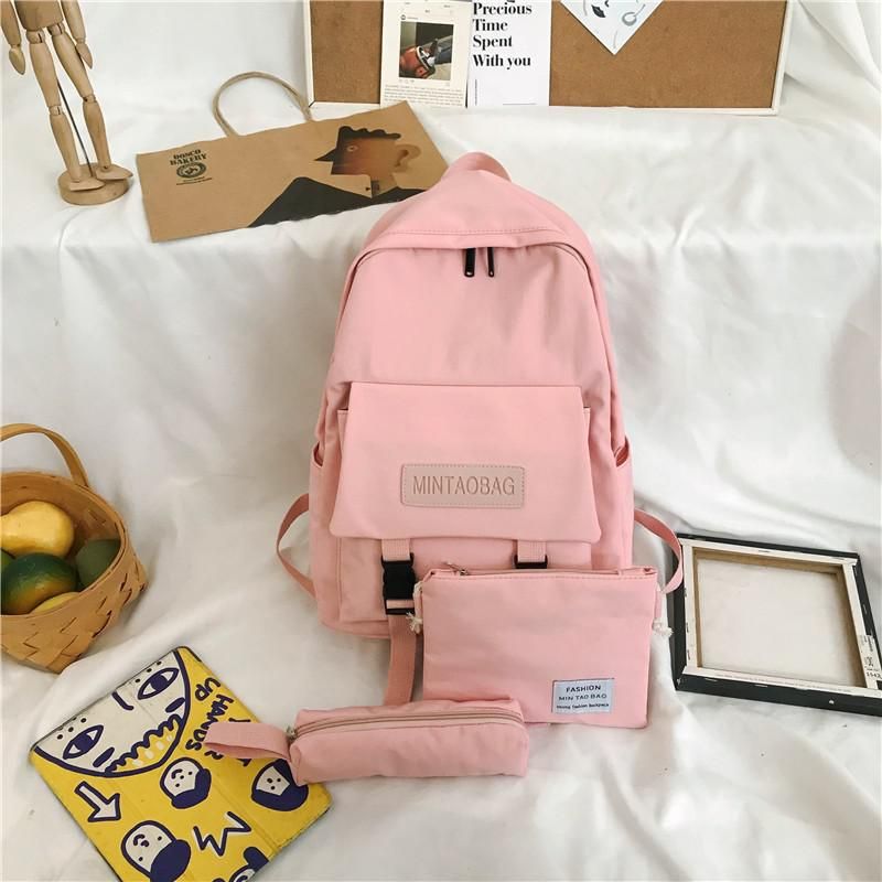 3set School Bags For Teenager Girl Women Backpack Fashion Backpack Nylon Casual Shoulder Bags Mochilas Rucksacks Backbag