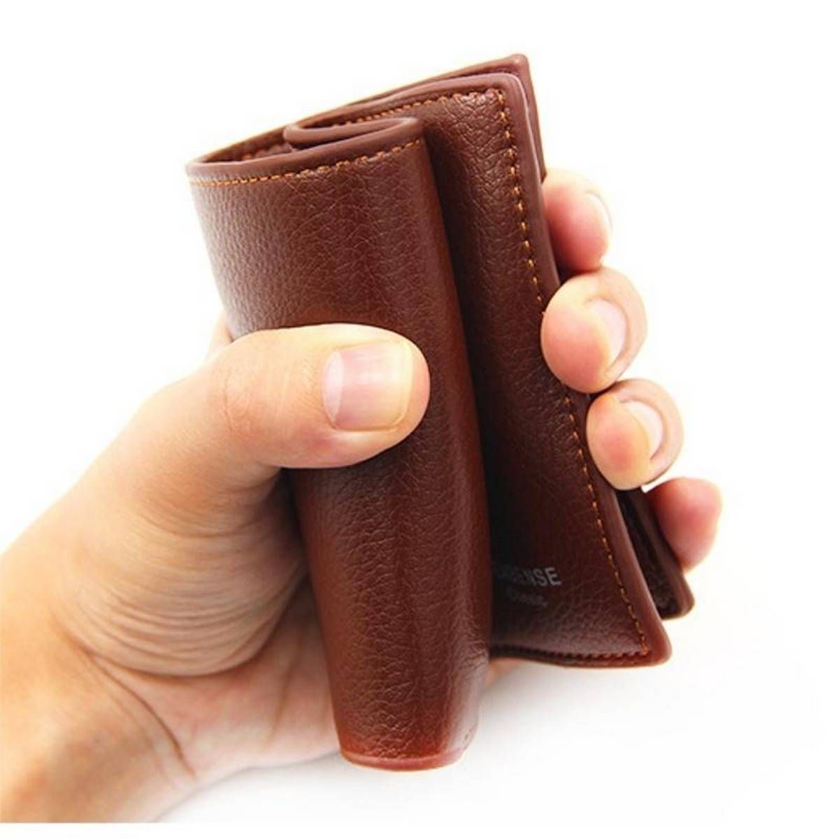 Fashion Leather Short Men's Wallets & Card Holder