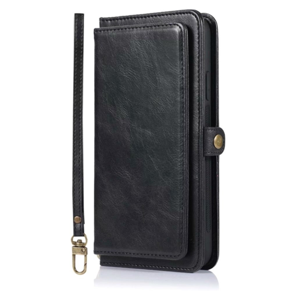 Fashion for iPhone Series Flip Wallet Case Leather Cover Cards Holder for iPhone 12 and for iPhone 12 Pro Black