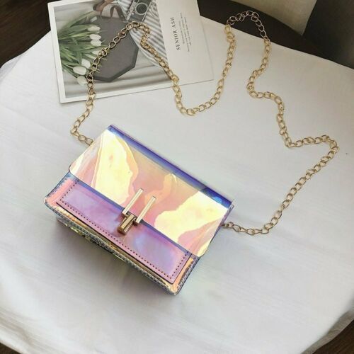 PVC Waterproof Beach Bag Crossbody Bags for Women 2019 Laser Transparent Bags Fashion Women Korean Style Shoulder Bag Messenger