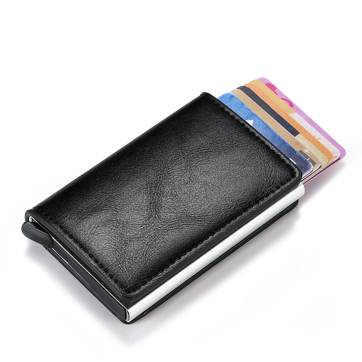 ZOVYVOL Credit Card Case for Men Women Card Holder for PU Leather Cards Purse Automatic Credit Cards Women Wallet
