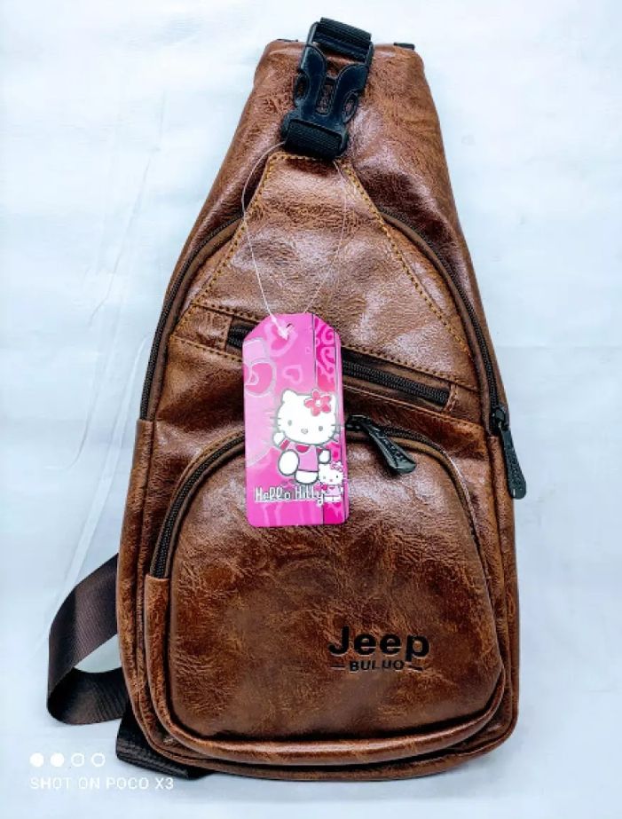 Leather Cross Body Bag Pack for Men