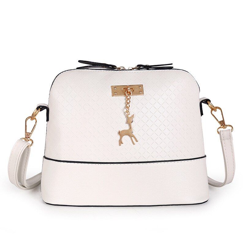 PU Leather Women Shoulder Bag Female Purse Deer Pendant Handbags Girl  Mini Crossbody Bag Vintage Small Mini Flap Bolsos 2020