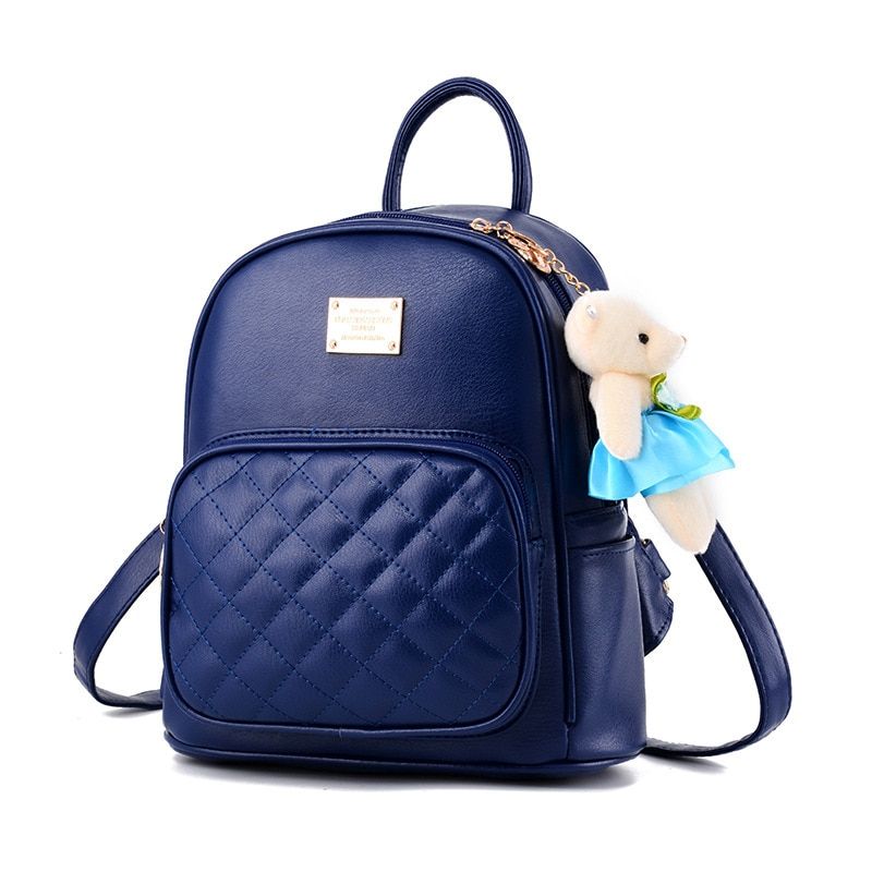 Fashion Women Small Backpack Girls Backpacks Black Backpacks Female Fashion Girls Bags Ladies Black Backpack Leather school bag