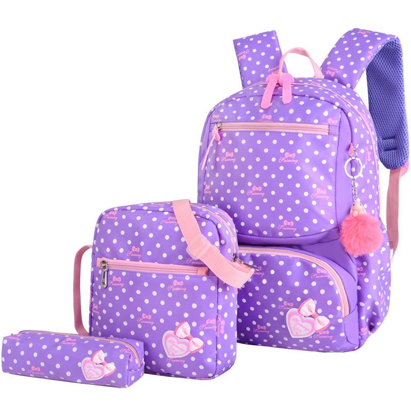 Cute School Bags For Teenager Girls Travel Backpack Kids Princess 3pcs/Set  Schoolbags Mochila Escolar