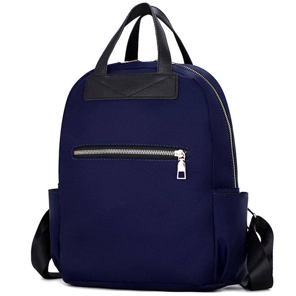 Woman Vintage Bag Retro Dot Print Point Large Capacity Laptop Backpack Cute Casual Beach Holiday Student Bag#G3
