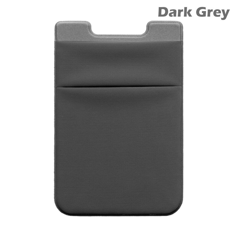 1PC Universal Silicone Adhesive Sticker Pocket Cell Phone Stick On Card Wallet Stretchy ID Credit Card Holder Pocket Sticker