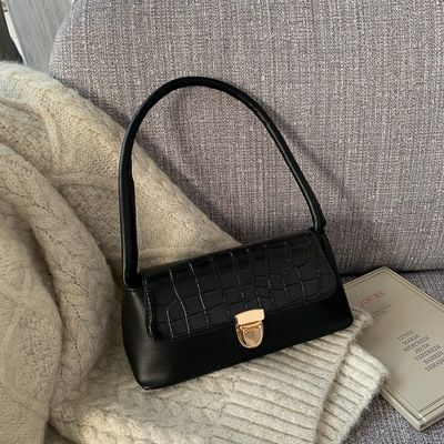 Solid Color PU Leather Handbags For Women Shoulder Bag Female Small Elegant Totes Lady Handbag Luxury Hand Bag