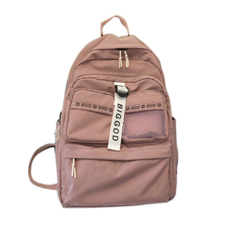 College Fan Car Large-Capacity Student School Bag Korean Leisure Middle and High School Backpack Pink