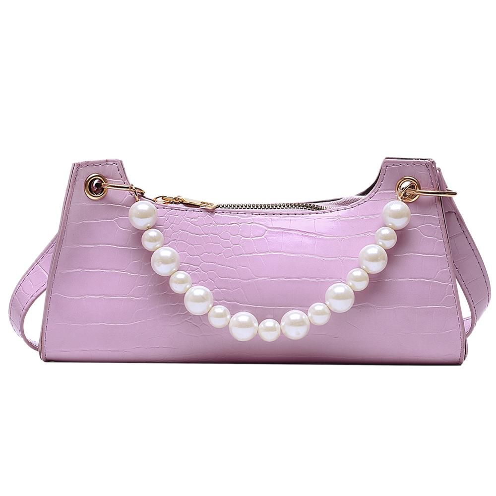 Women Handbag Retro Alligator Subaxillary Bag Vintage Small Triangle Square Bags Leather Retro Shoulder Bag Solid Color Tote