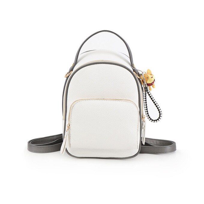 Multifunctional backpack female shoulder bag small High quality PU leather women backpacks for teenage girls Korean Simple Bag