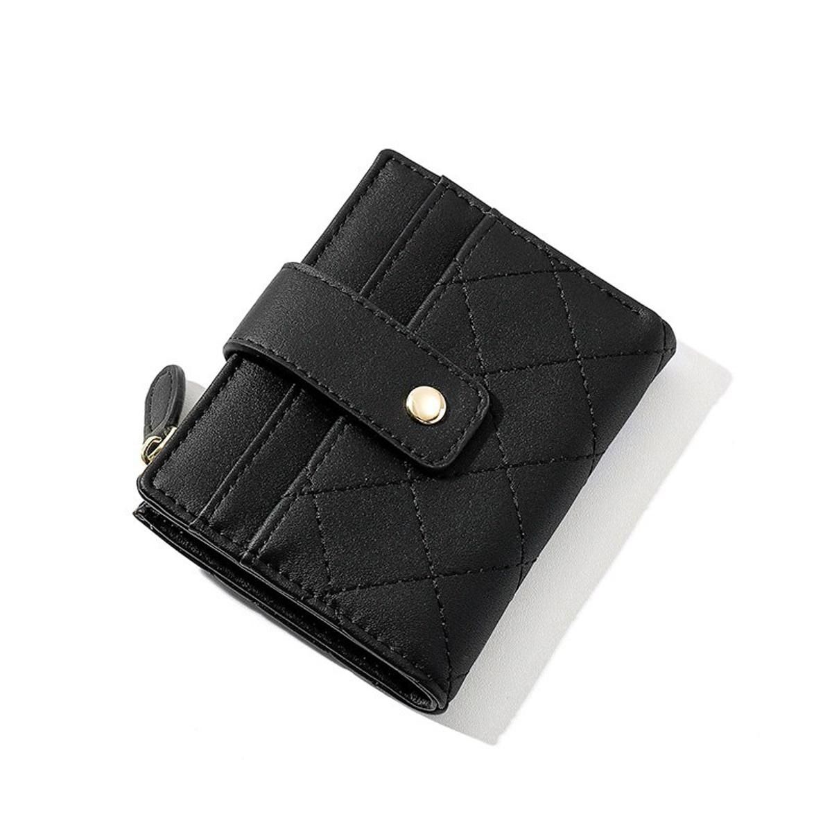 Thread Plaid Small Wallet Women Zipper Coin Purse Card Holder Shout Purse Female Clutch Wallet Ladies Carteira