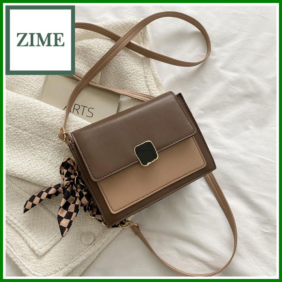 Temperament silk scarf shoulder strap shoulder underarm bag women's bag spring and summer bag women's fashion small square bag