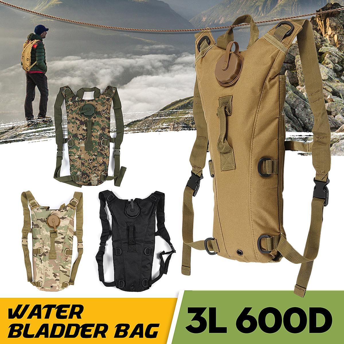 3L Water Bladder Bag Hydration Water Backpack Pack Outdoors Camping Cycling