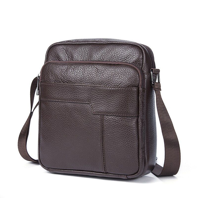 Leather Office Shoulder Messenger Women Men Bag Briefcase For Male Female Work Business Small Portable Handbag Storage