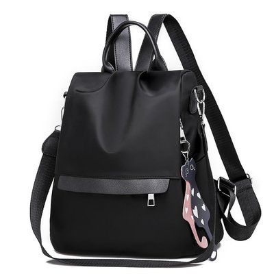 Fashion Women Backpack Purse Nylon Anti-theft Bags Waterproof Convertible Rucksack Lightweight School Shoulder Bag