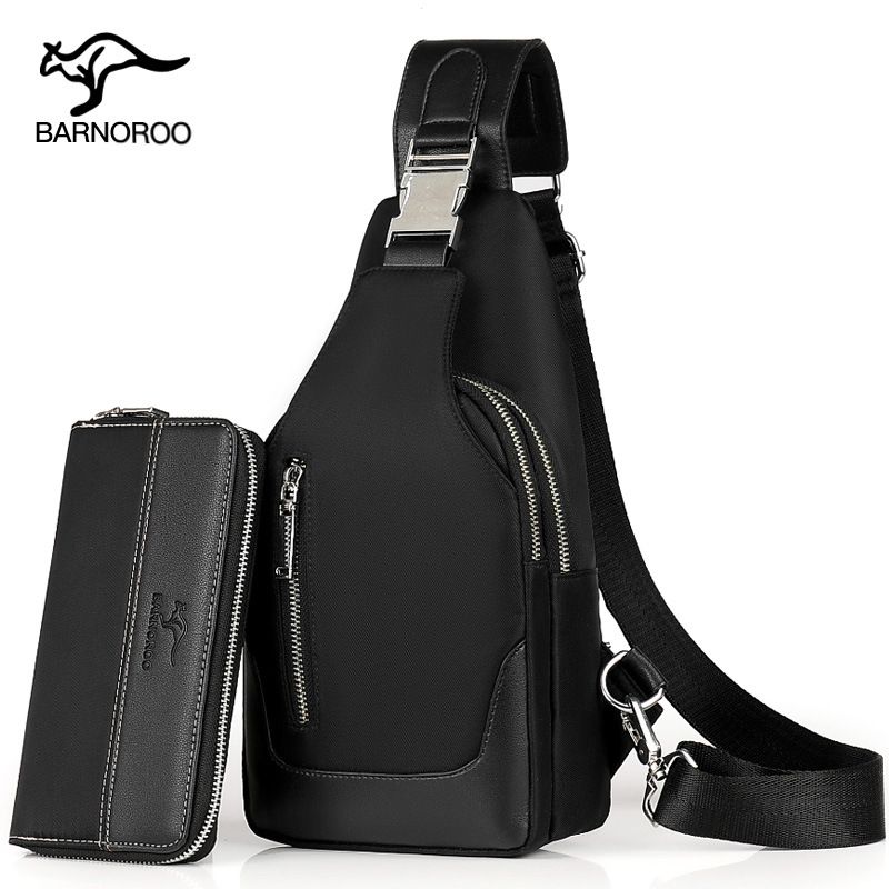 OIMG Korea Style  Bano New Chest Bag Men'S Casual Messenger Bag Waterproof Oxford Cloth Shoulder Bag Chest Small Backpack