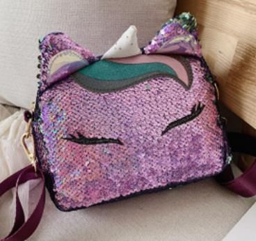 Women Sequin Bag Cartoon Animals Handbags Shoulder Pack Bag Female Small Crossbody Bags For Ladies Messenger Bags Fashion