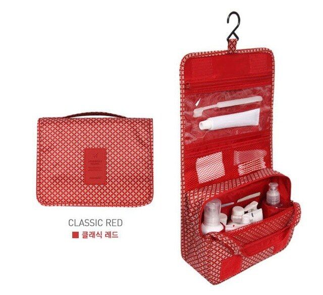Women Makeup Bags Toiletries Organizer Cosmetic bag Handbag Foldable Portable Hanging Cosmetic Finishing Package
