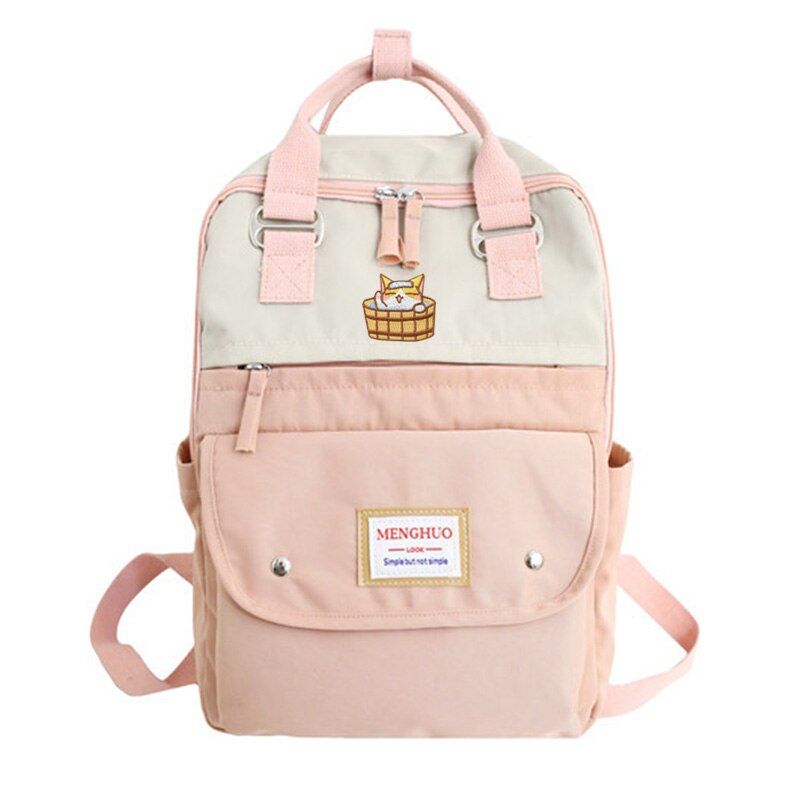 2019 New Neko Atsume Lovely Cat Women Backpack Ladies Travel Bag Fashion Japanese Style Backpack Female Mochila Bagpack Pack
