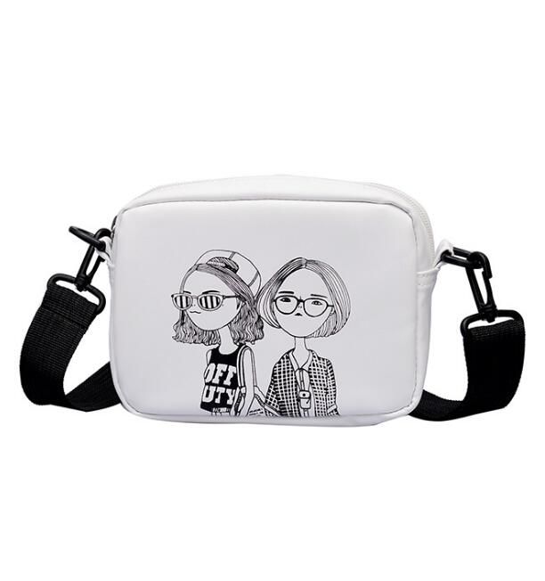 REPRCLA 2020 Casual Sweet Shoulder Bag Color Printing Crossbody Bags Small Flap Women Messenger Bag Designer Female Handbag