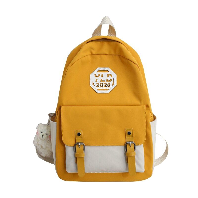 DCIMOR New Waterproof Nylon Women Backpack Female Belt buckle clamshell backpack for Teenage Girls School Bag Travel Mochilas