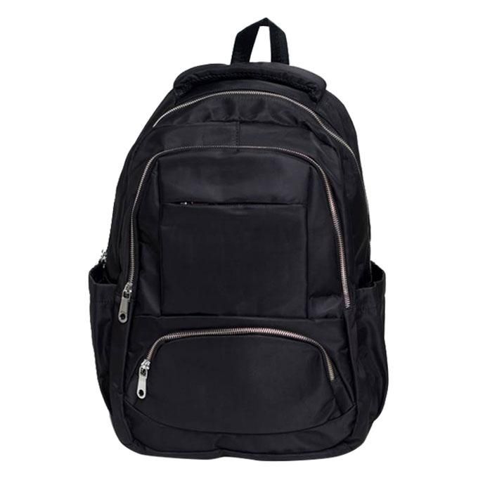 Black Polyester Backpack