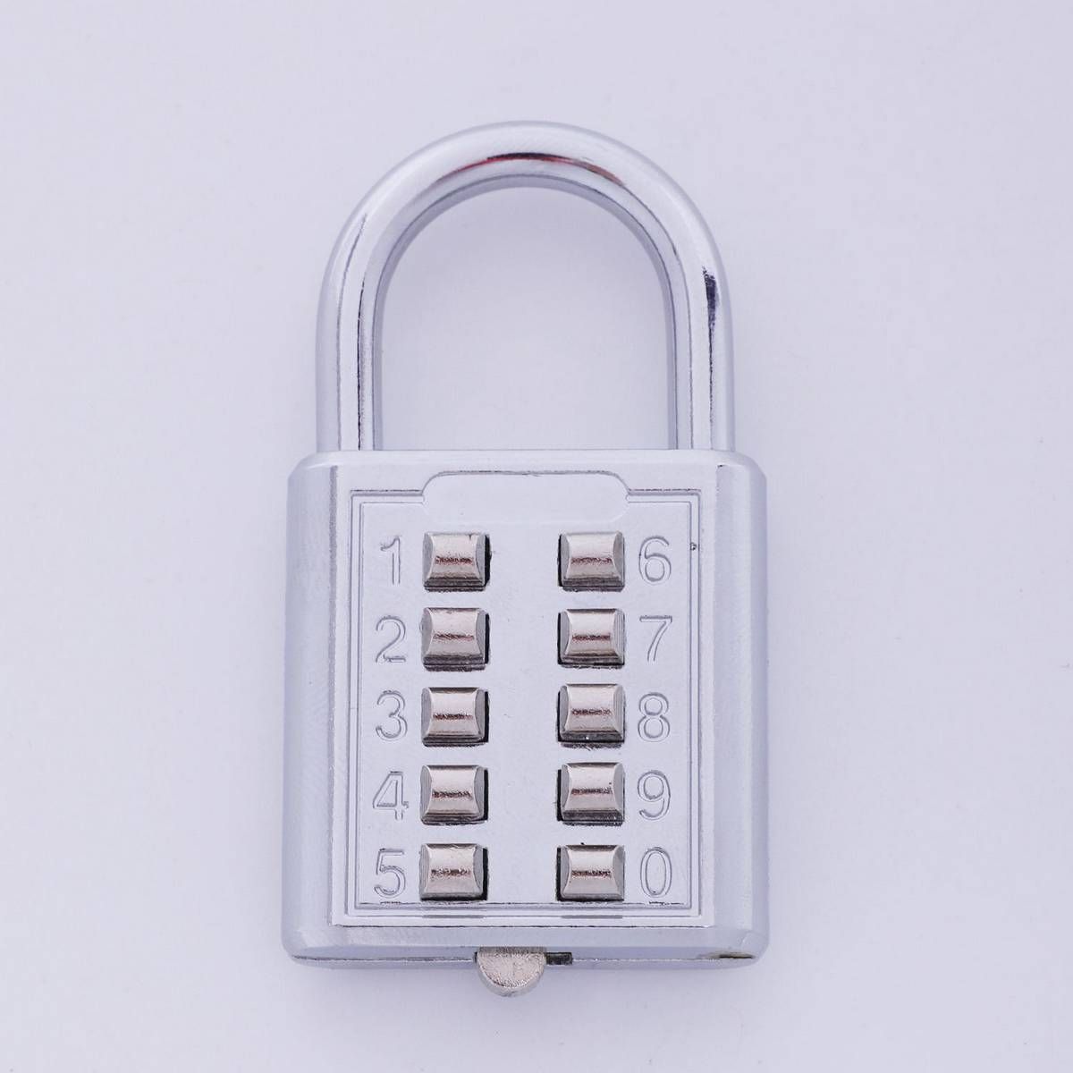Anti-theft Button Combination Padlock Digit Push Password Lock Zinc Alloy Security Lock Suitcase Luggage Coded Lock Cupboard Cabinet Locker Padlock - From China