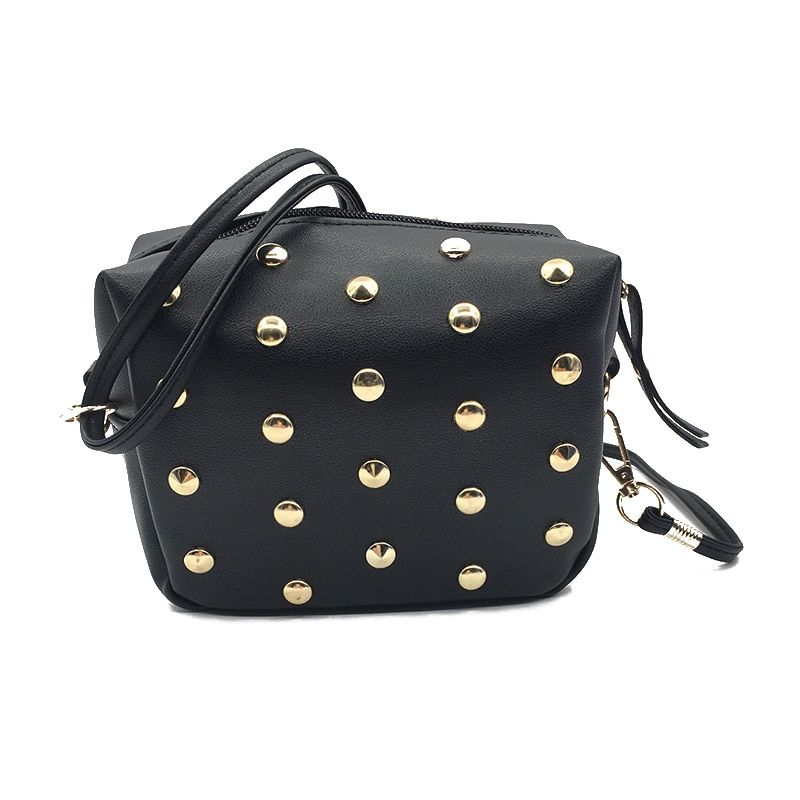 Rivet Mini Bags for Women 2021 Leather Messenger Bags Shoulder Bag Women Crossbody Female Handbags Ladies Cute Bolsas Femininas