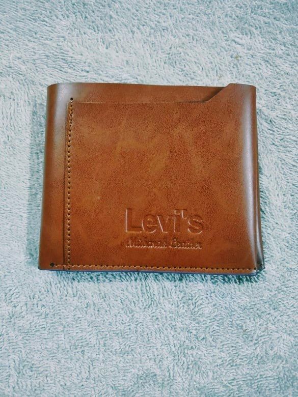 Black/Brown Leather Money Bag
